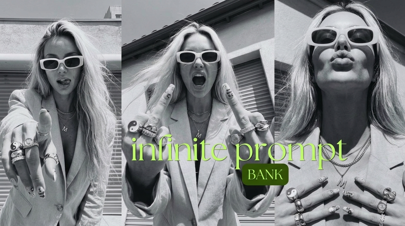 Infinite Prompt Bank - Expressive portrait styles