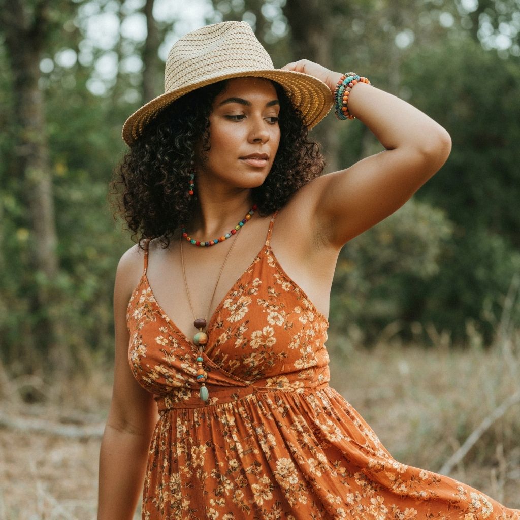 Bohemian style portrait