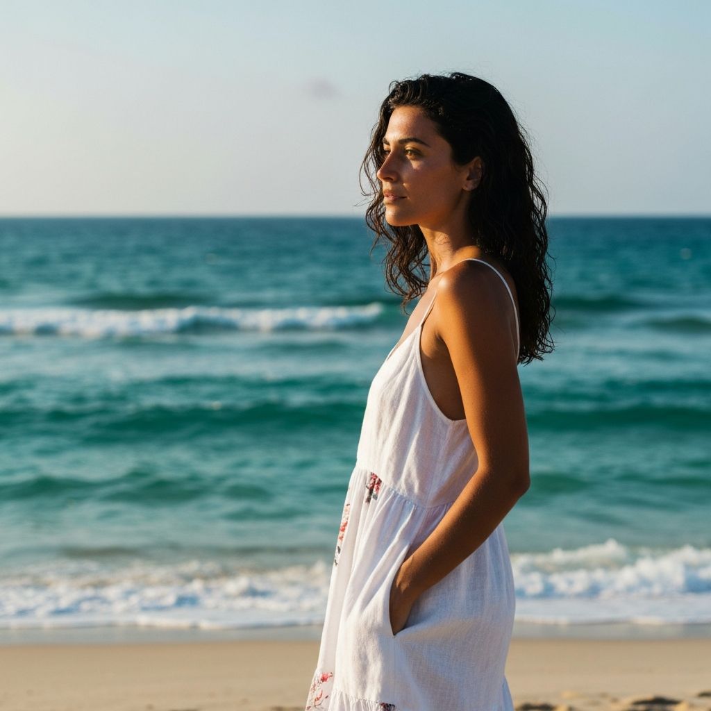 Beach lifestyle portrait
